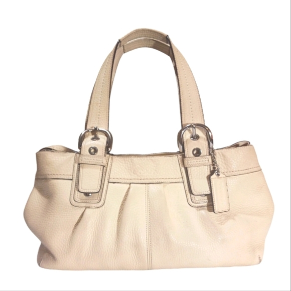 Coach Soho Hampton Cream Leather Handbag Shoulder Bag - Picture 1 of 15